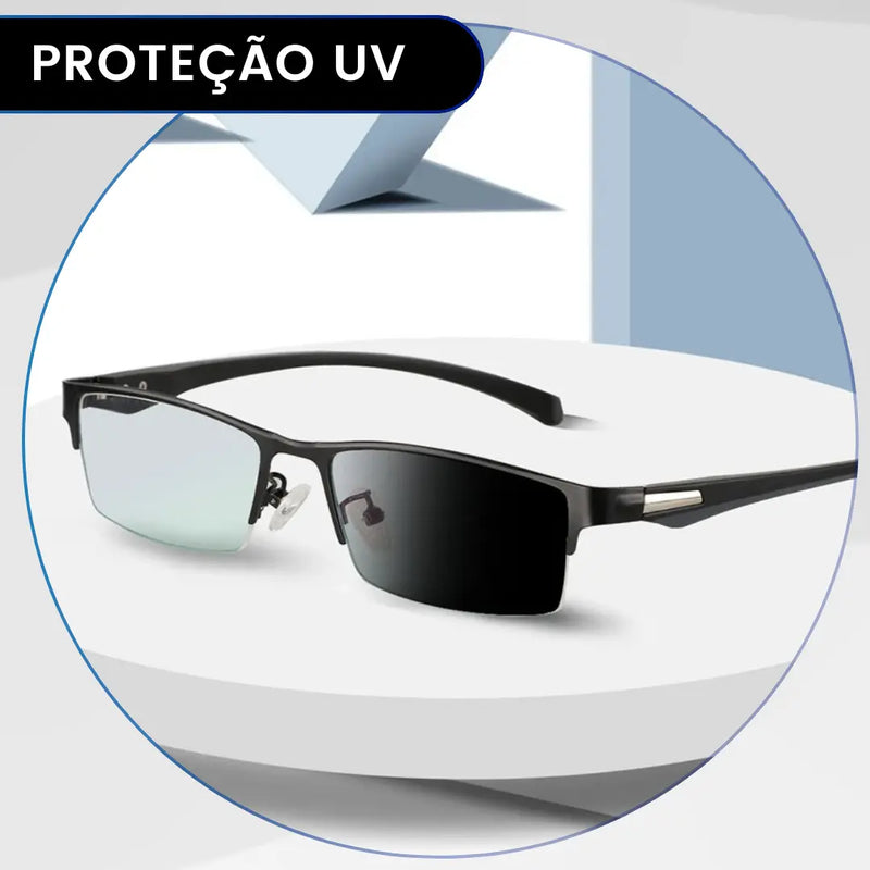 Óculos Inteligente Photochromic Lente Escurece no Sol