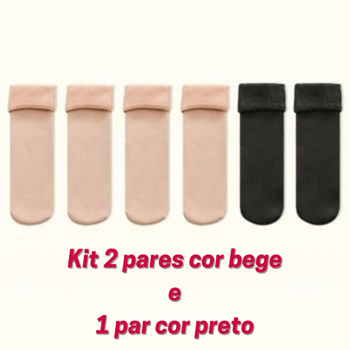 Meias Thermo - Meias Térmicas de Inverno Kit